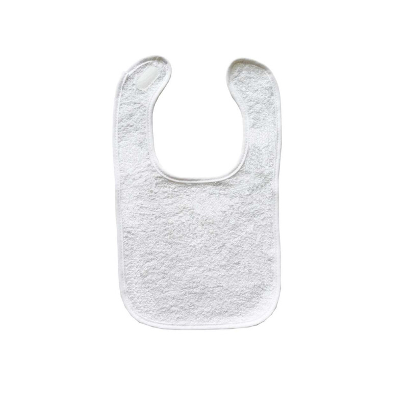 Detský podbradník Olima Baby Bib Terry, biely