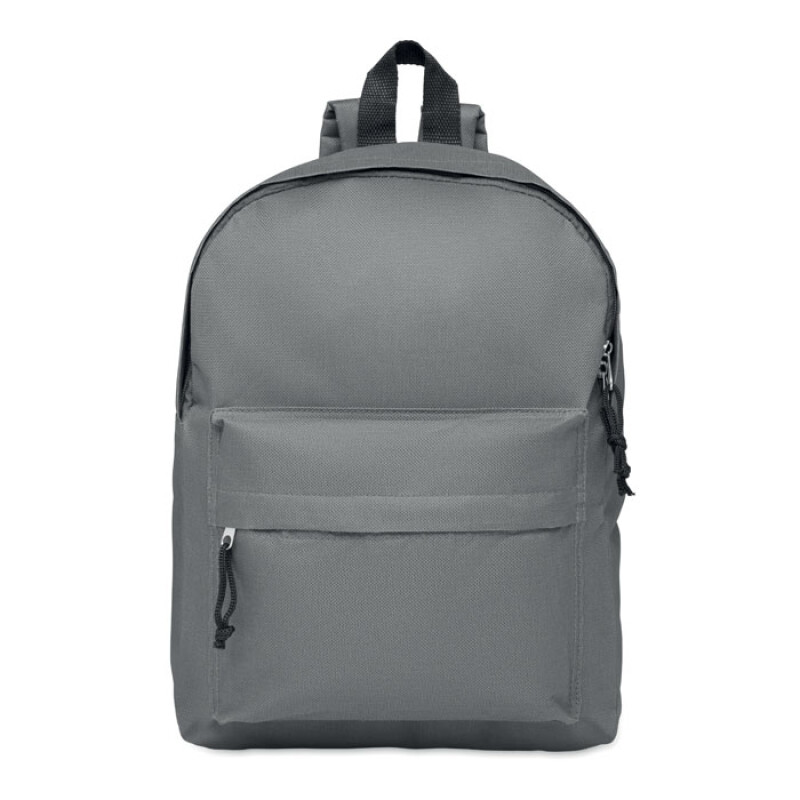Šedý batoh s vonkajším vreckom na zips