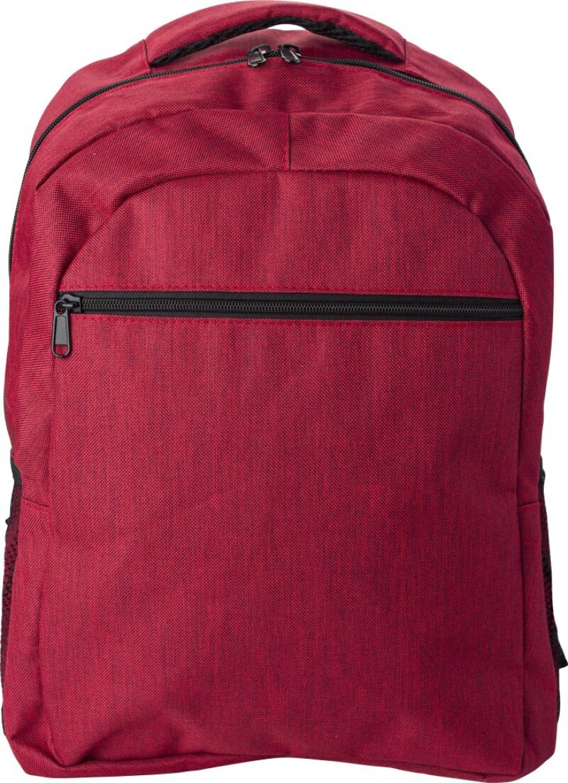 RUHAS Polyesterový batoh na notebook (15"), červená