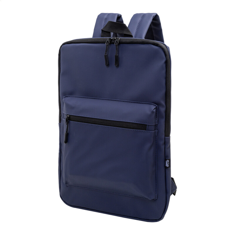 Štýlový tmavomodrý Rpet batoh na notebook do 15"