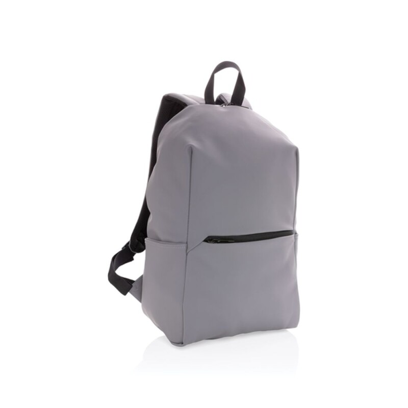 Batoh na 15,6" notebook z hladkého PU, šedá
