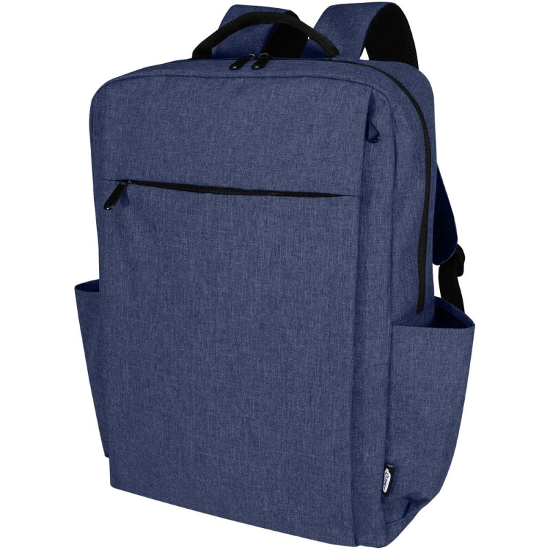 Grs recyklovaný batoh na notebook 15” (38 cm), 15 l Libra, tmavomodrý melír