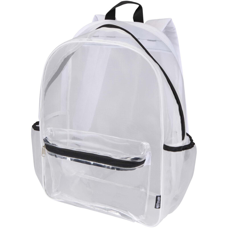 Sieťovaný batoh z recyklovaného materiálu, 18 l, biela