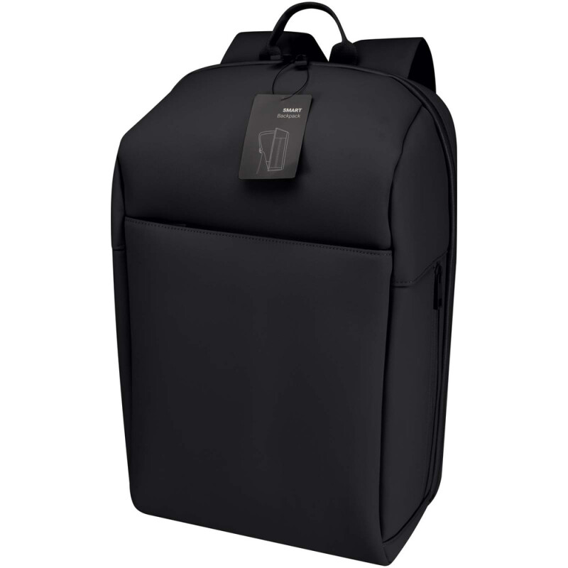 Batoh na notebook Smart 15" Grs z recyklovaných materiálov, 18 l, čierna