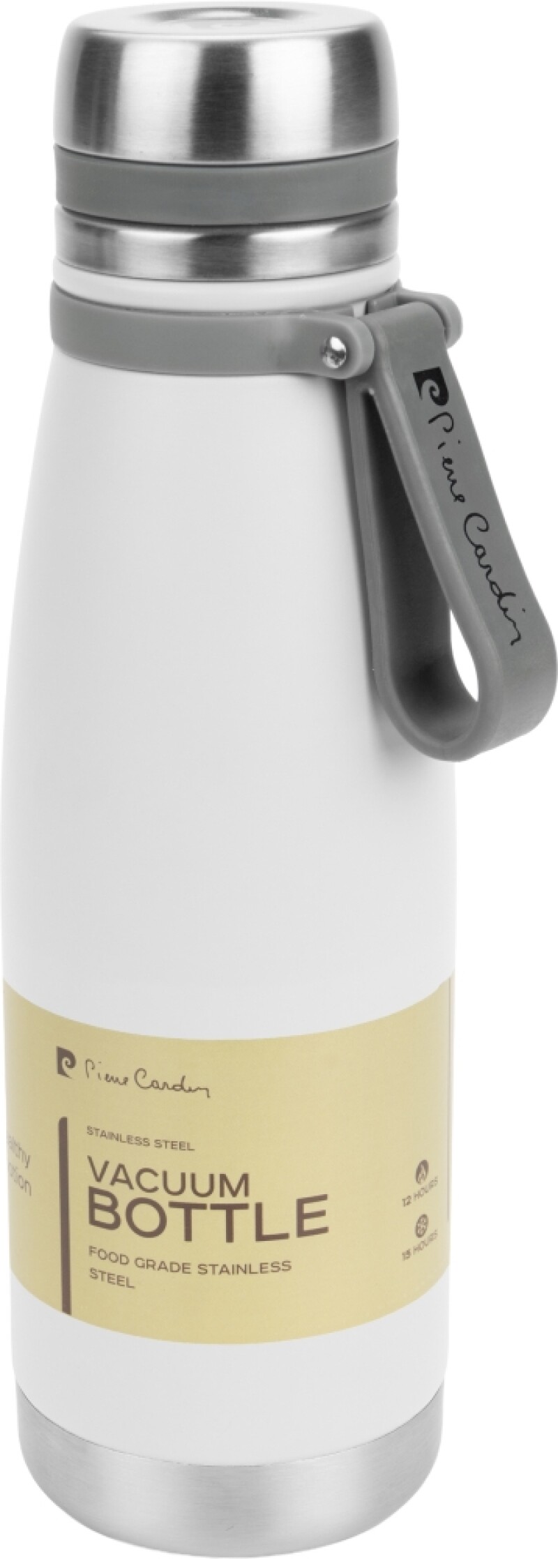 PIERRE CARDIN Termoska z nerezové oceli 650 ml, bílá