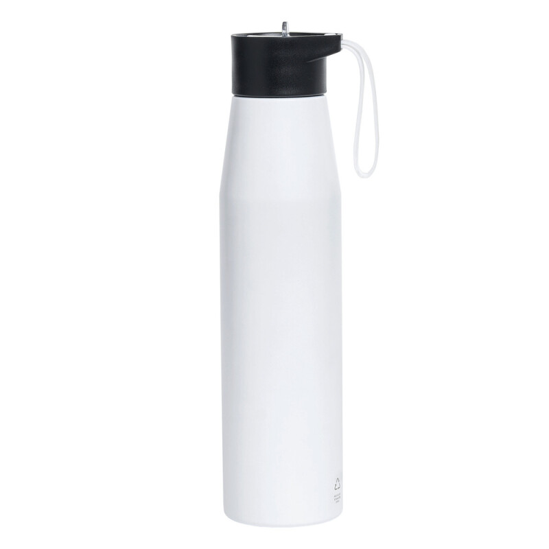Biela fľaša na vodu s objemom 700 ml