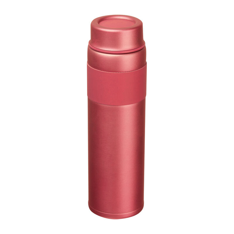 Dvoustěnná vakuová nerezová termoska 600 ml, červená