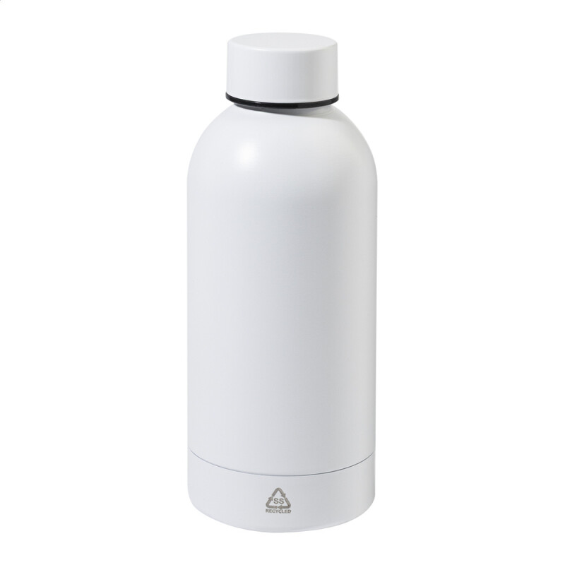 Rss Biela fľaša z recyklovanej nehrdzavejúcej ocele, 500 ml