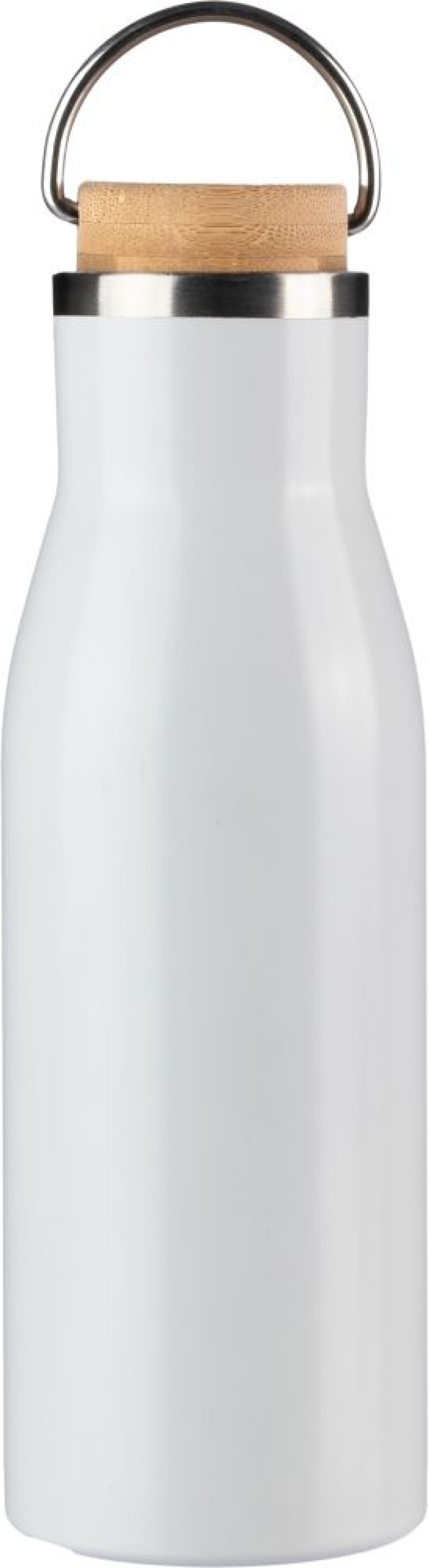 Láhev na pití z nerezové oceli, 500 ml, bílá