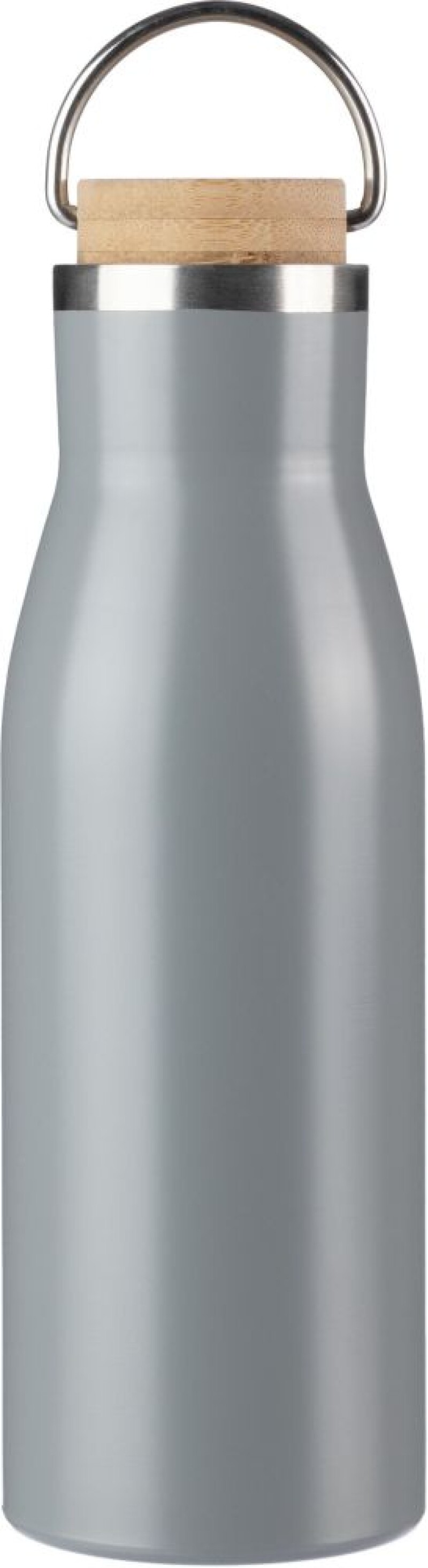Láhev na pití z nerezové oceli, 500 ml, šedá