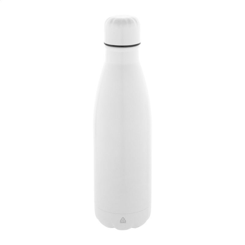 Biela recyklovaná fľaša z nerezovej ocele, 790 ml