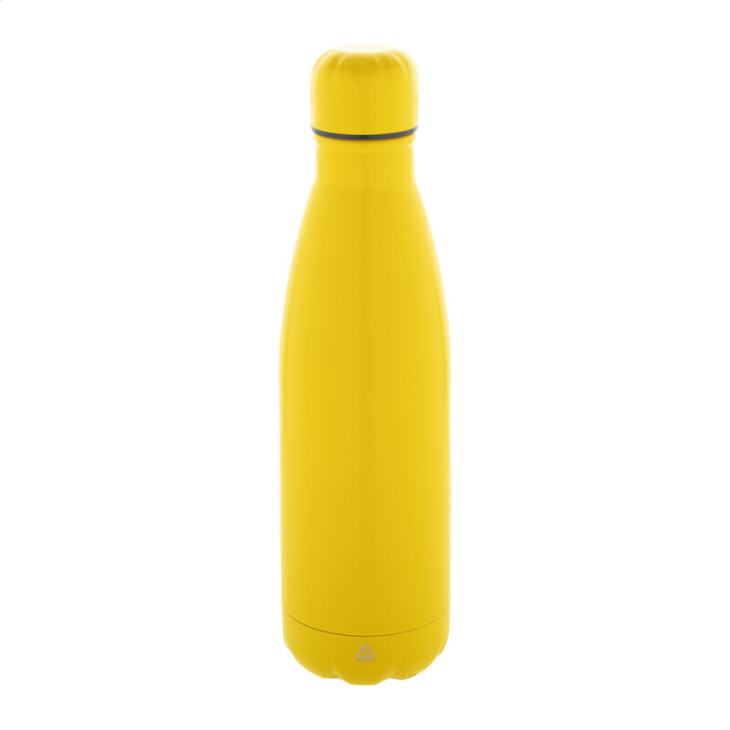 Žltá recyklovaná fľaša z nerezovej ocele, 790 ml