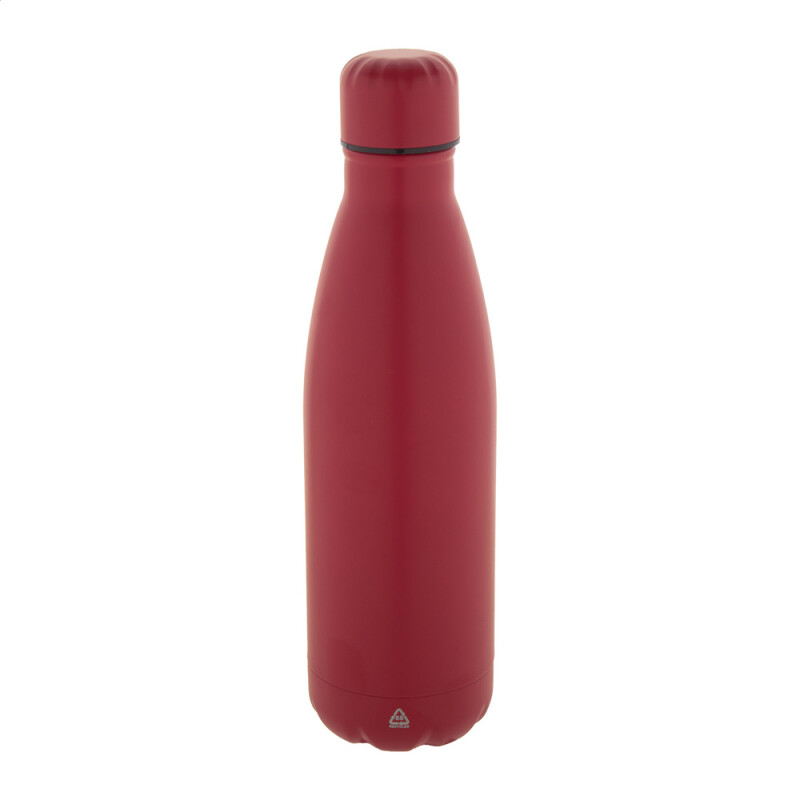 Červená recyklovaná fľaša z nerezovej ocele, 790 ml