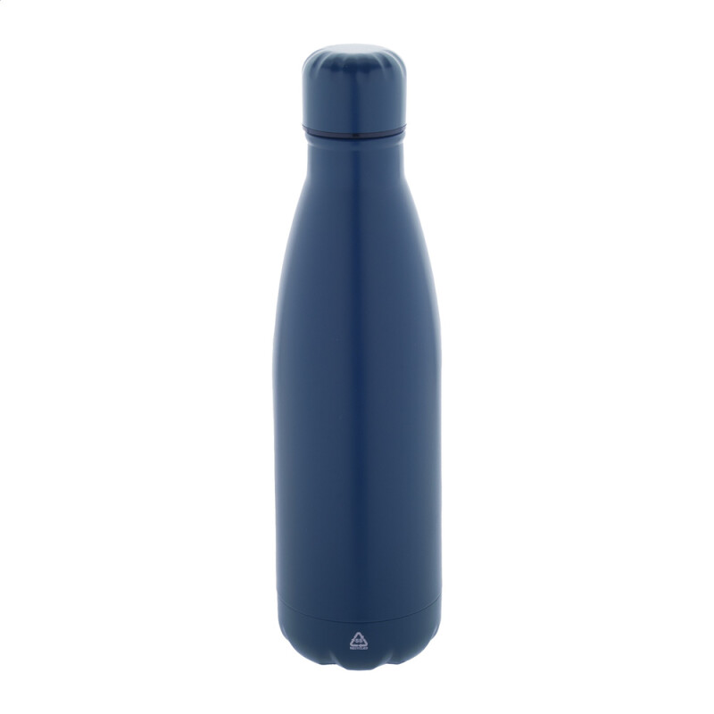 Recyklovaná fľaša z nehrdzavejúcej ocele, tmavomodrá, 790 ml