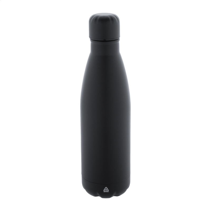 Recyklovaná fľaša z nehrdzavejúcej ocele, čierna, 790 ml