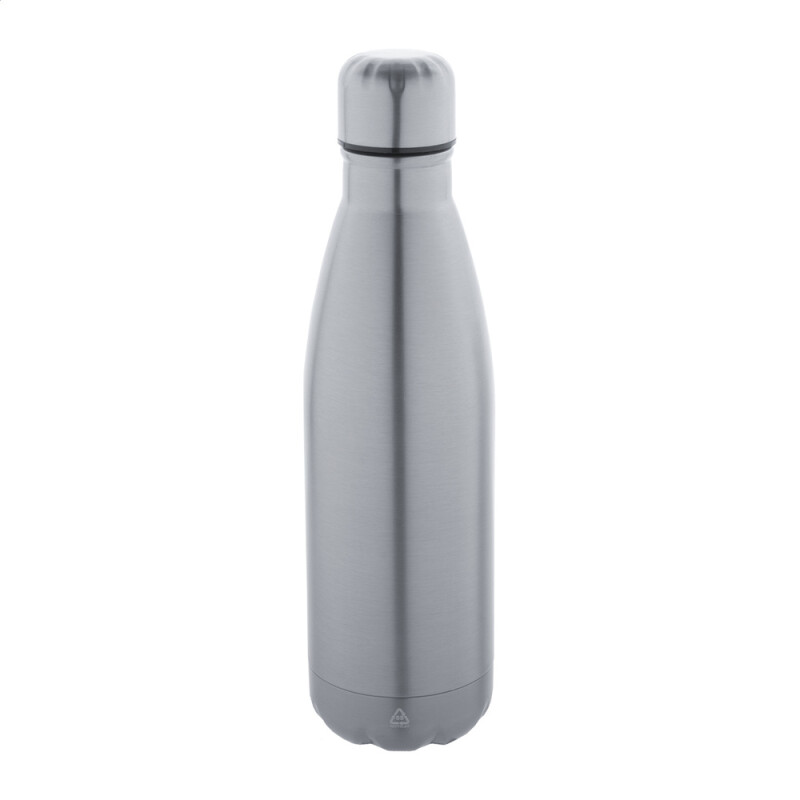 Recyklovaná fľaša z nehrdzavejúcej ocele, strieborná, 790 ml