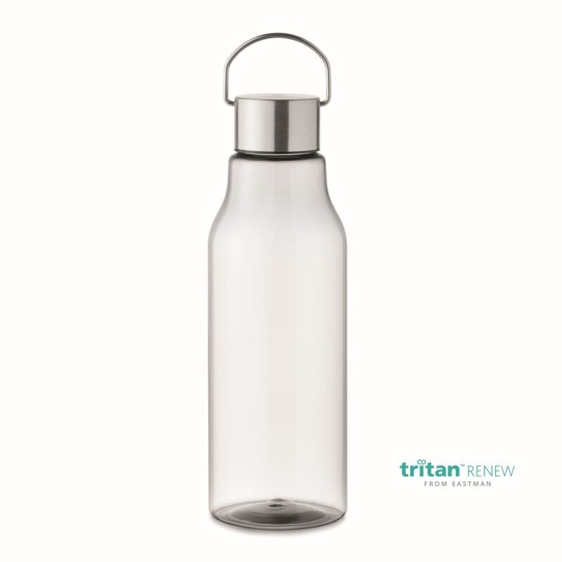 Láhev na pití, 800ml, nerezové víčko, Tritan Renew, transparentní