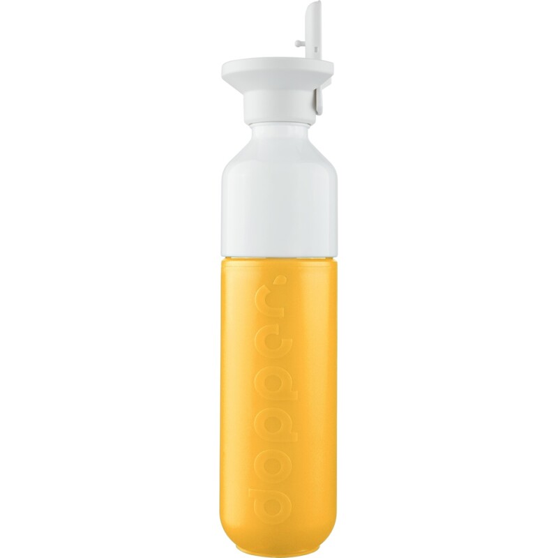 Doplniteľná fľaša Dopper 450 ml so slamkou, žltá