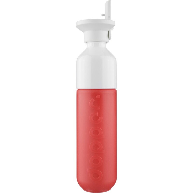 Fľaša Dopper Original 450 ml s viečkom a slamkou, fluorescenčná koralová