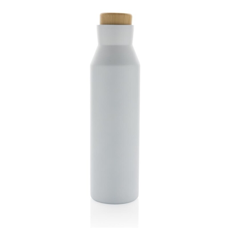 Termoska z recyklované oceli, objem 500 ml, bílá