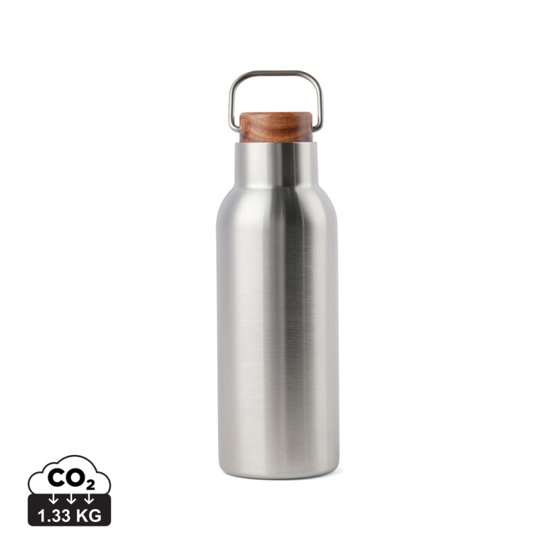 Termo láhev na pití z recyklované oceli, 580ml, stříbrná