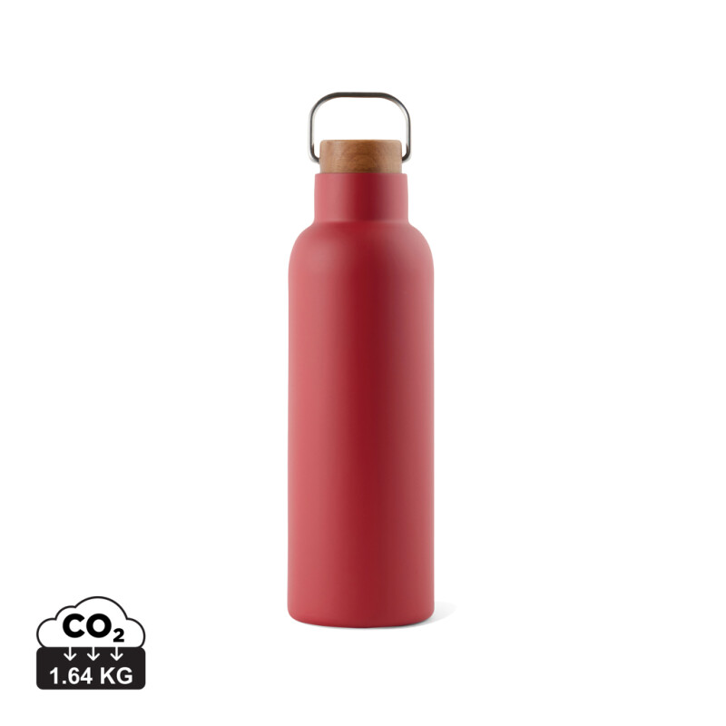 Termo láhev na pití z recyklované oceli, 800ml, červená