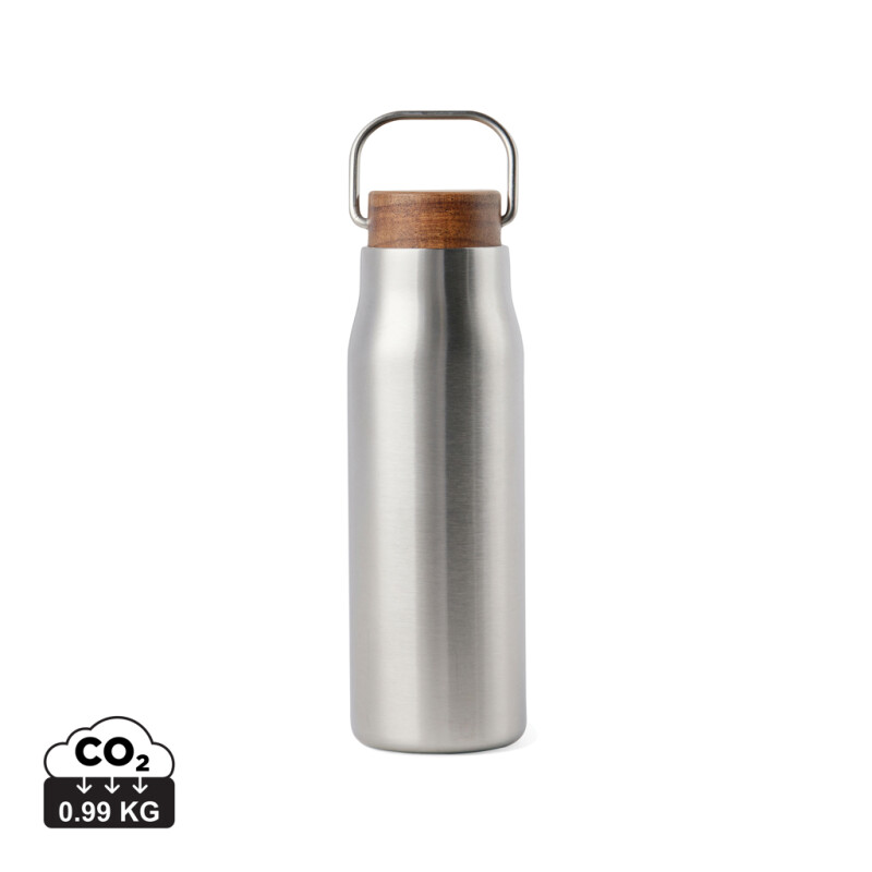 Termo láhev na pití z recyklované oceli, 300ml, stříbrná