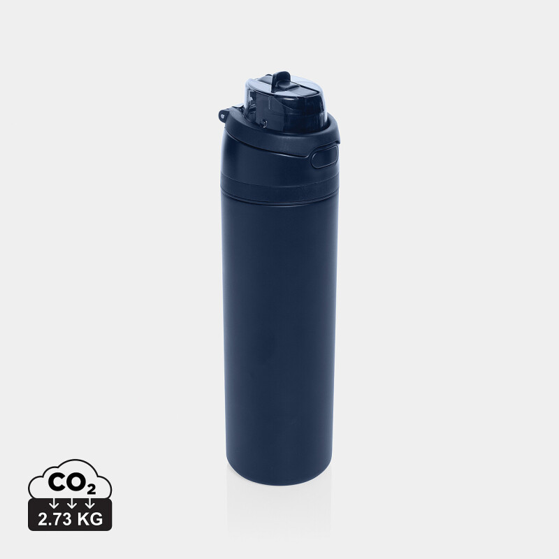Uzamykateľná fľaša 700ml z recyklovanej ocele, námornícka modrá