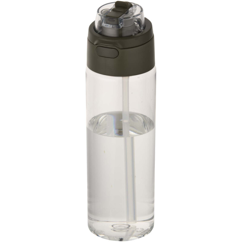 Fľaša na vodu z recyklovaného plastu Rcs s objemom 700 ml, tmavozelená
