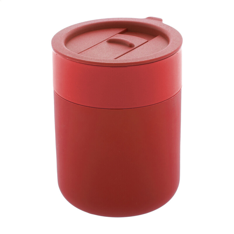 Červený termo hrnček s objemom 300 ml