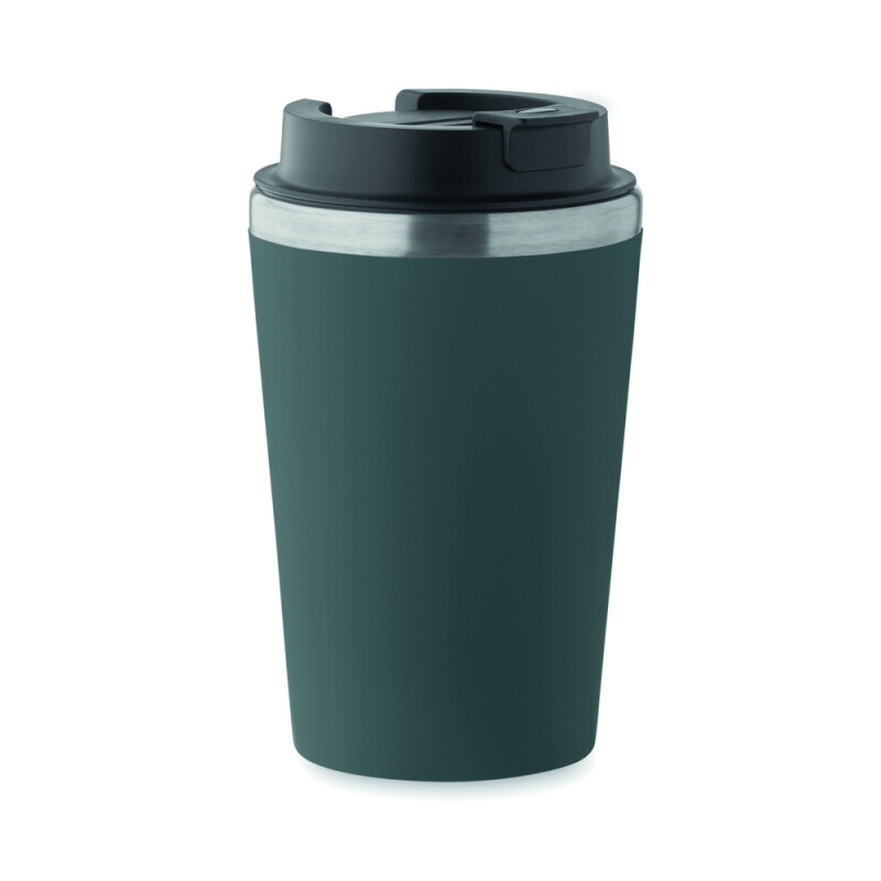 Pohárik s keramickým vnútrom 350 ml, petrolejový