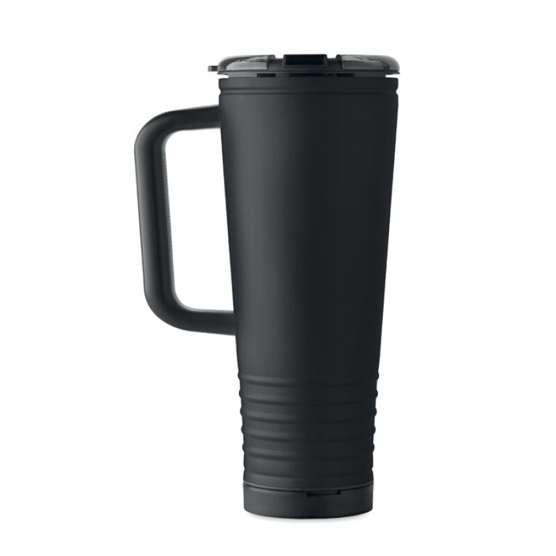 Dvojstenný termohrnček 700 ml, čierna farba