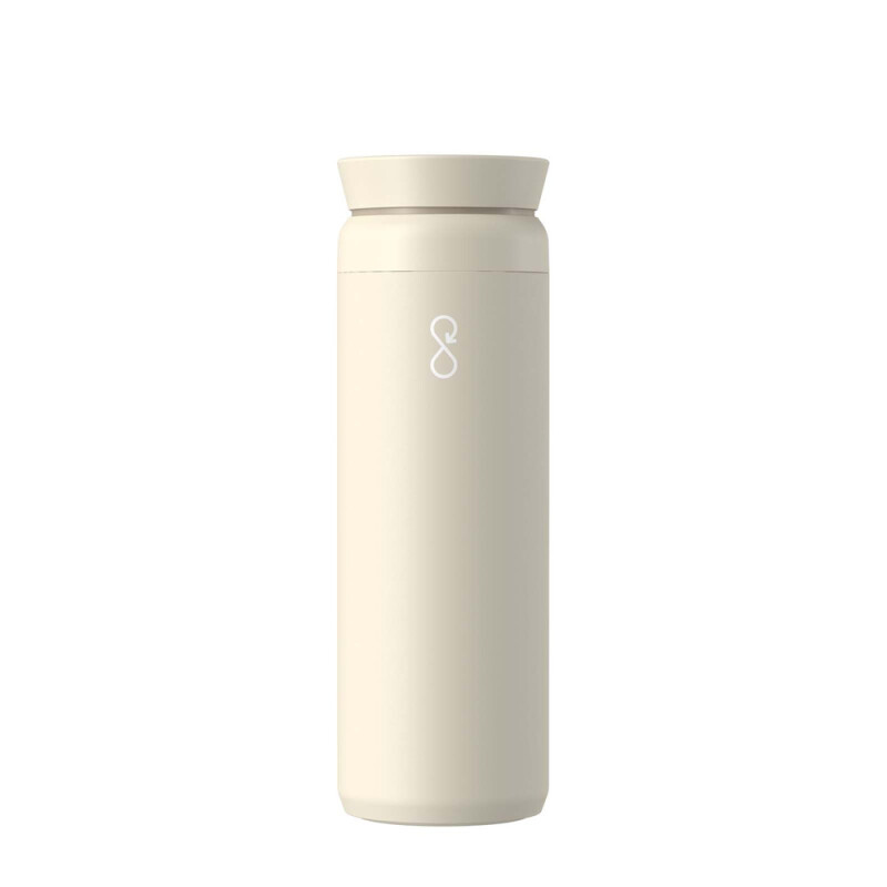 Ocean Bottle Peak Brew 590 ml - recyklovaný nerezový termohrnček, svetlo béžový