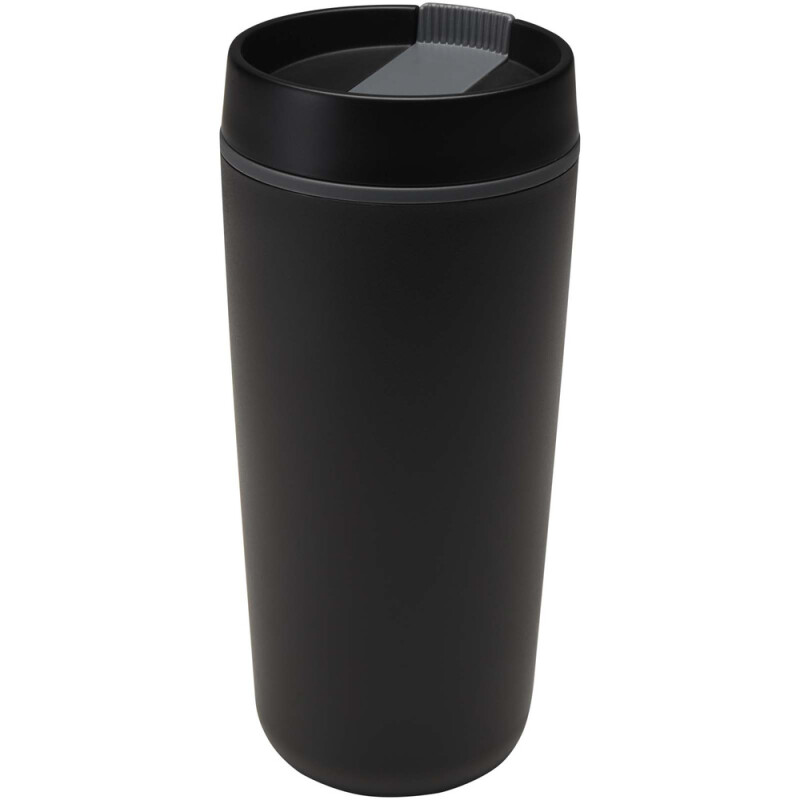 Čierny plastový hrnček Sedona 480 ml s dvojitou stenou