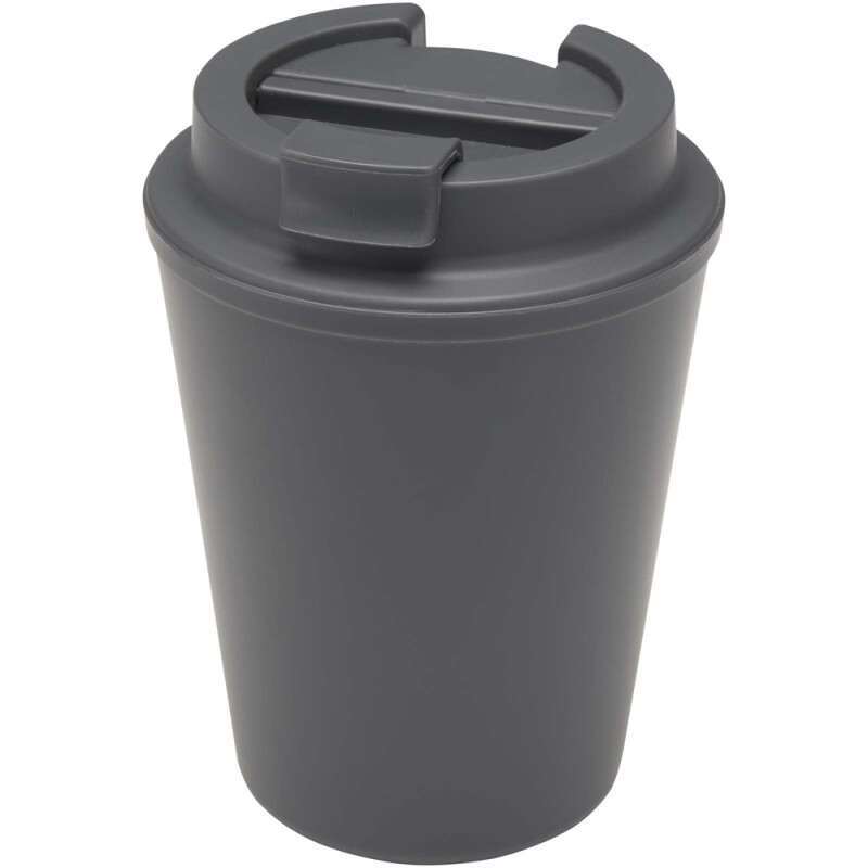 Šedý hrnček Newport 300 ml s dvojitou stenou a ochranou proti rozliatiu