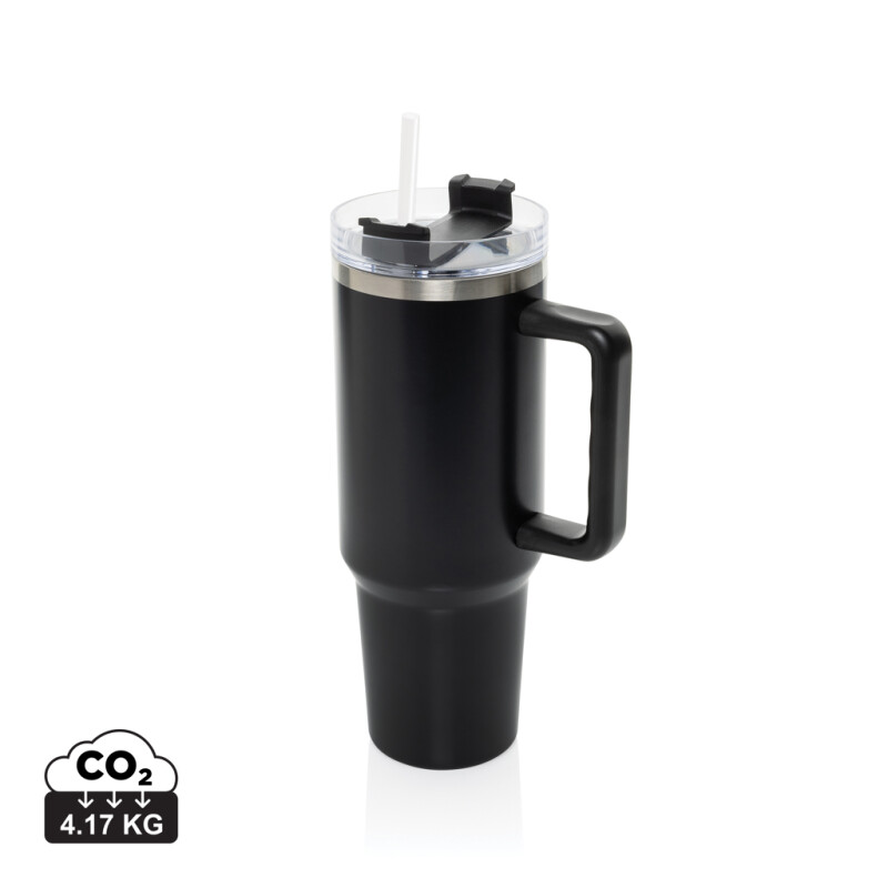 Termohrnek 1200ml recyklované nerezové oceli, černá