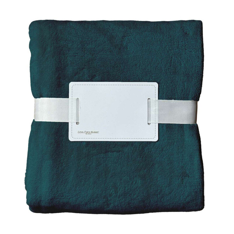 Deka Olima Coral Fleece Blanket, petrolejová