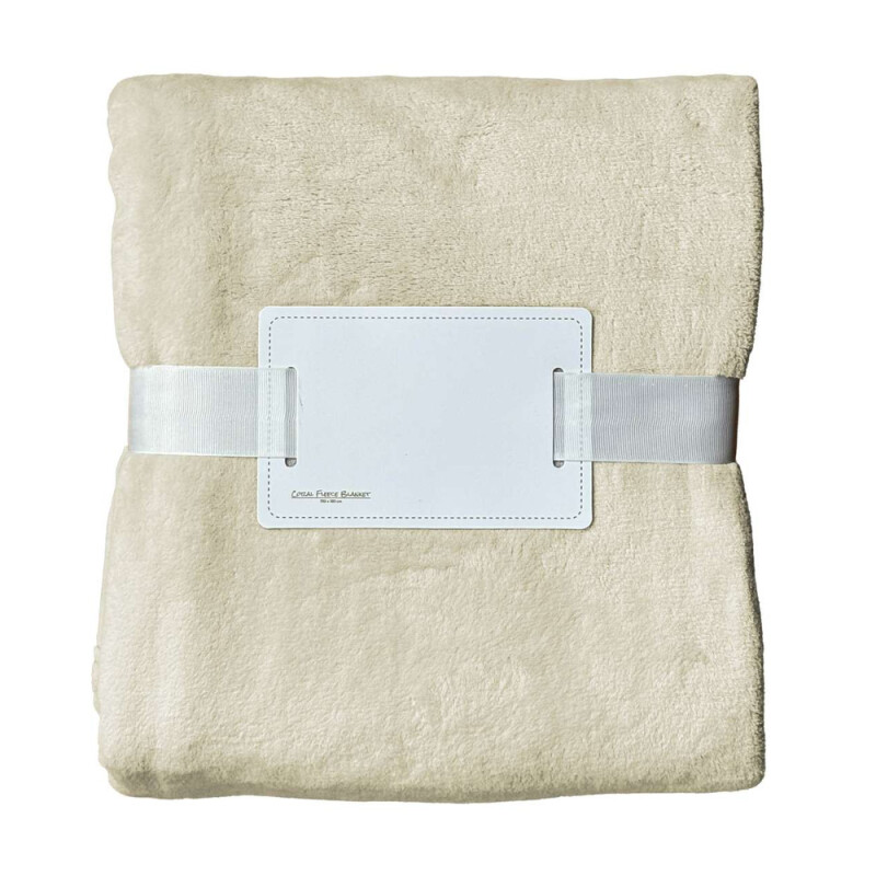 Deka Olima Coral Fleece Blanket, jemne žltá