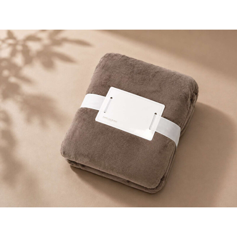 Deka Olima Sherpa Lined Blanket, 130 × 180 cm, šedohnedá