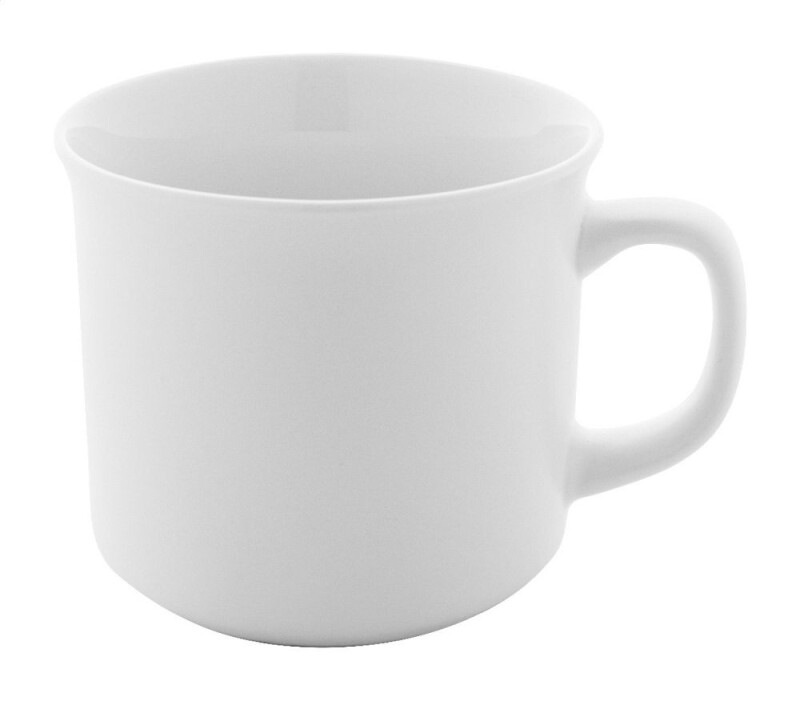Matný vintage hrnek, bílá