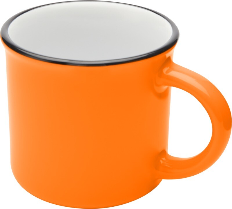 ARIKAN Keramický hrnek o objemu 240 ml, oranžová