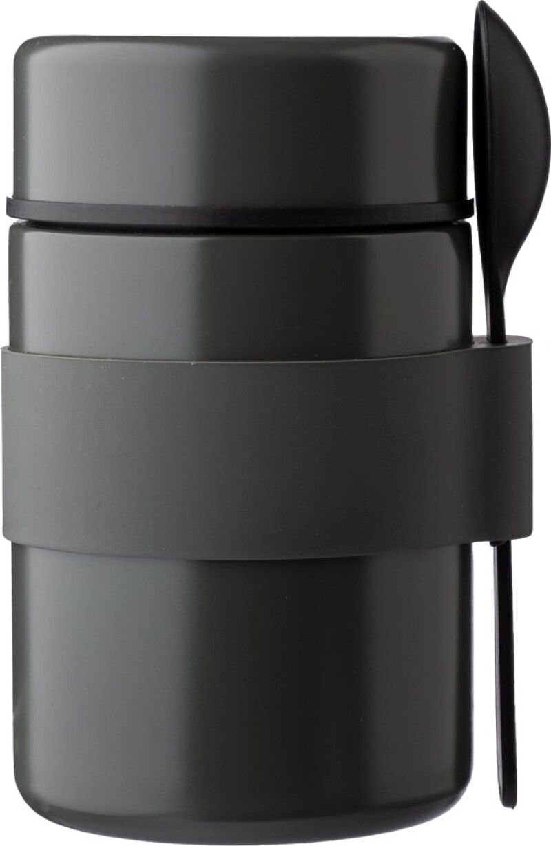 Box na oběd z nerezové oceli, 460 ml, šedá