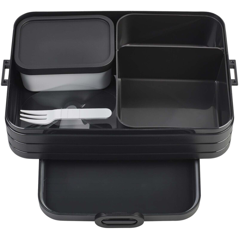 Mepal Take a Break – veľká obedová krabička typu bento, 1500 ml, čierna