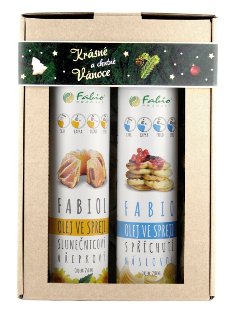 Darčekové balenie 2 olejov v spreji Ofelio pre sladké pečenie a vyprážanie