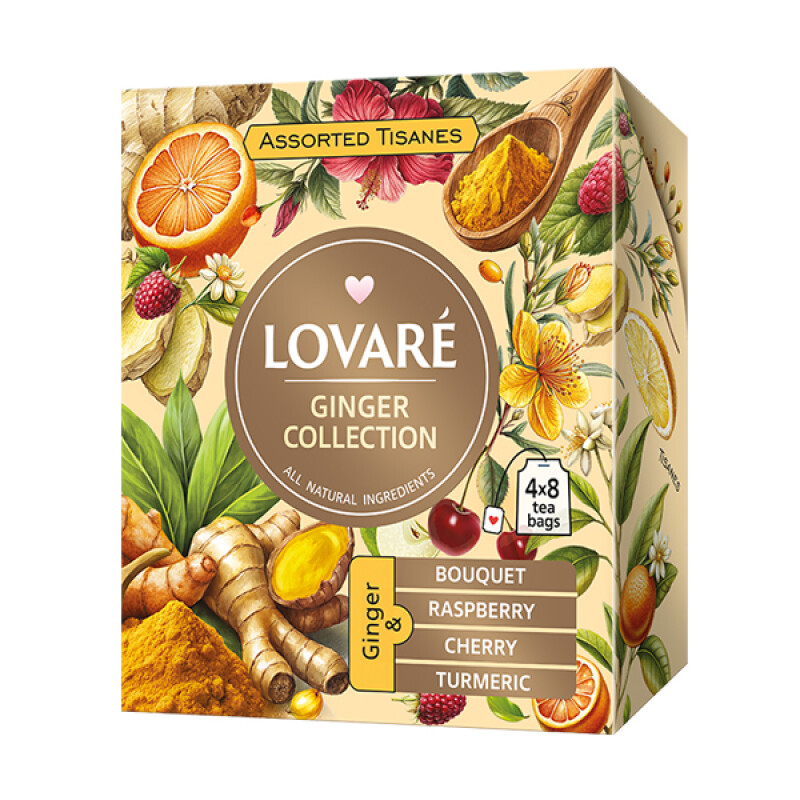 Čajová kolekcia Gimiro Lovaré Ginger collection 57,6g