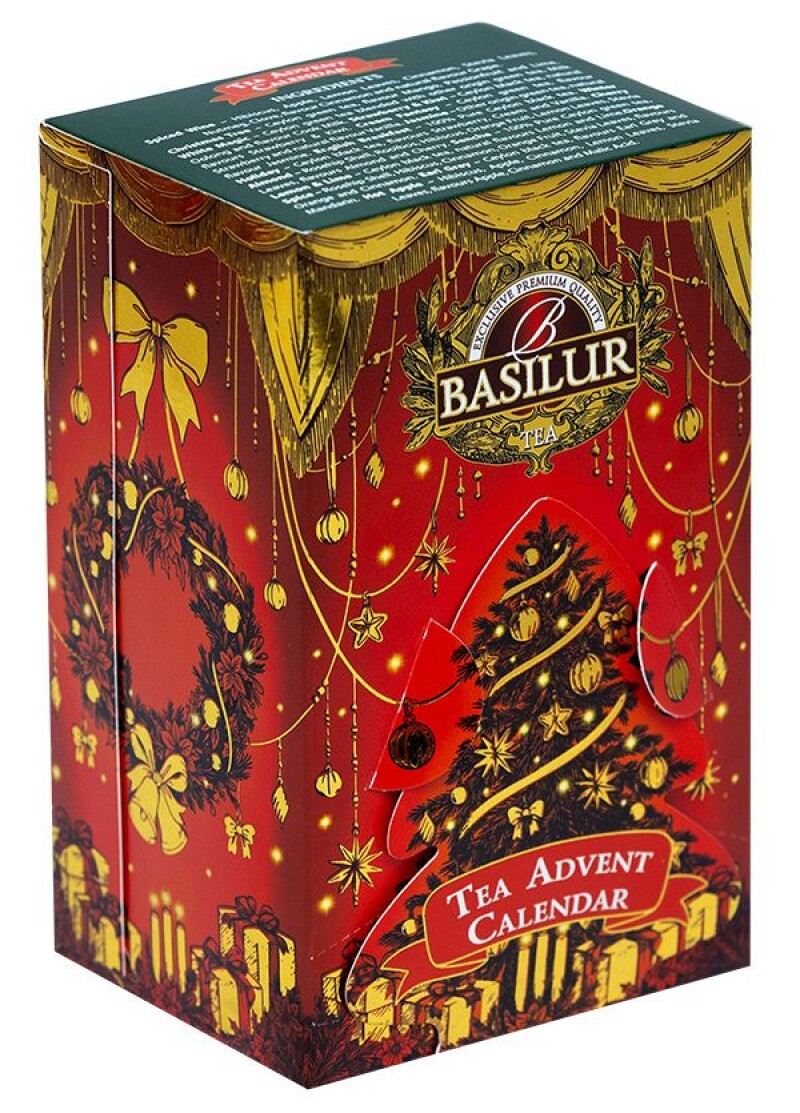 Exelor Adventný kalendár Basilur Mini prebal 24 vrecúšok