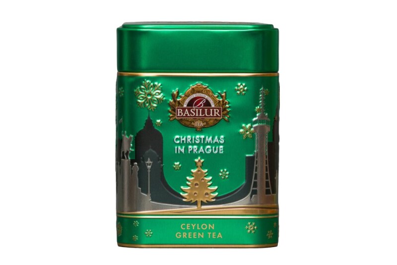 Snow - Basilur Around the World Christmas in Prague Green plech 75 g