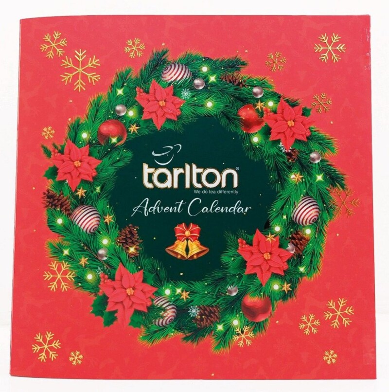 Gratelo Adventný čajový kalendár Tarlton pyramidové vrecúška 24x2g