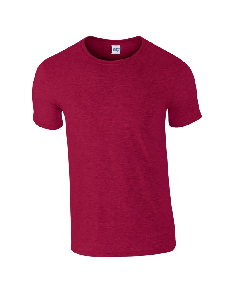 Triko GILDAN SOFTSTYLE ADULT T-SHIRT 153g, vínová, L