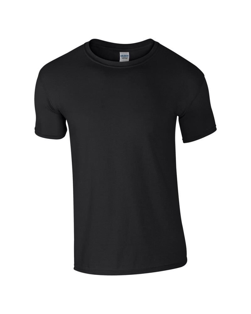 Triko GILDAN SOFTSTYLE ADULT T-SHIRT 153g, černá, 4XL
